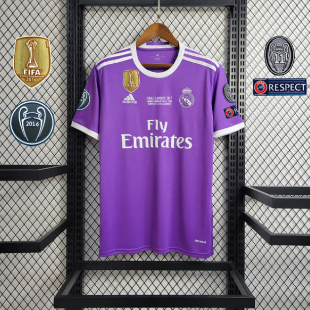 Retro Real Madrid 16-17 Away Jersey - Champions League Final Version