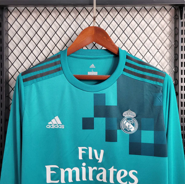 Retro Real Madrid 2017/18 Blue Jersey Long Sleeve - RONALDO 7