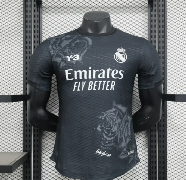 Real Madrid 23-24 Y3 Black Special Edition Jersey - Fan Version