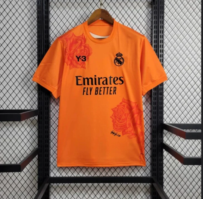 2024/2025 Real Madrid Y-3 Special Edition Orange Football Shirt- Fan version