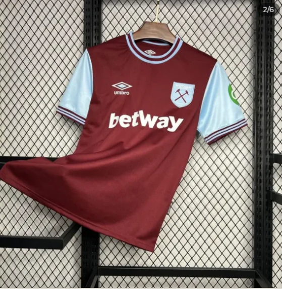 West Ham United Home Jersey 24/25 Football Kit - Fan Version