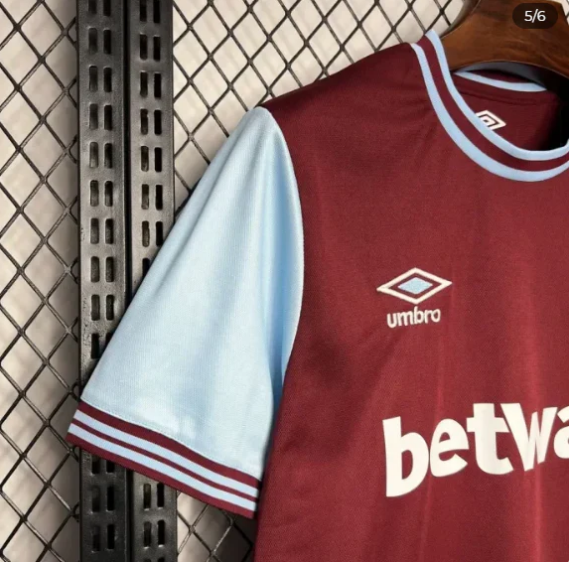 West Ham United Home Jersey 24/25 Football Kit - Fan Version